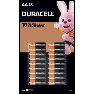 Duracell Pilas Alcalinas AA 18 pz