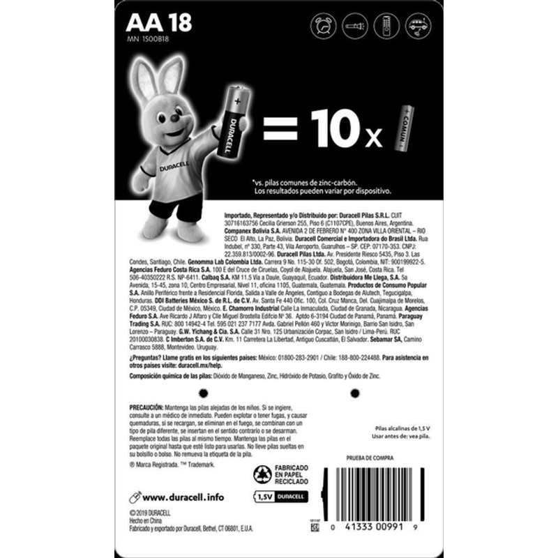 Duracell Pilas Alcalinas AAA 6 Pz - H-E-B México