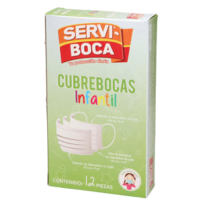 Cubrebocas Infantil 12 Pz