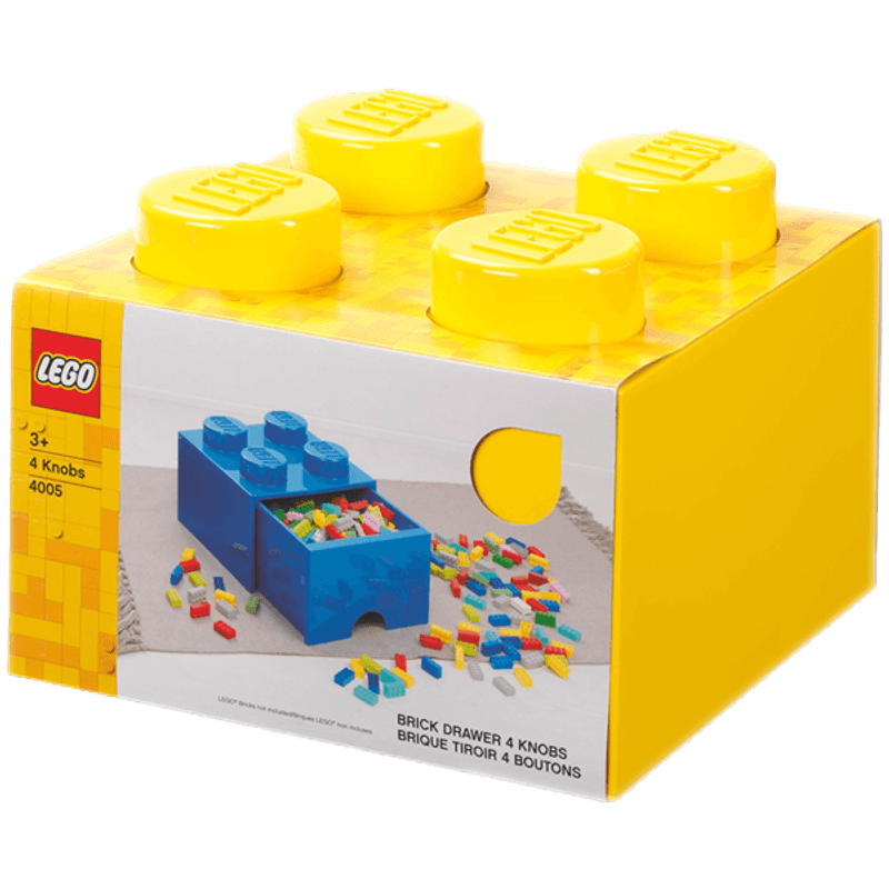 BOXYELLOW Caja de almacenaje LEGO® amarilla - ToyPro