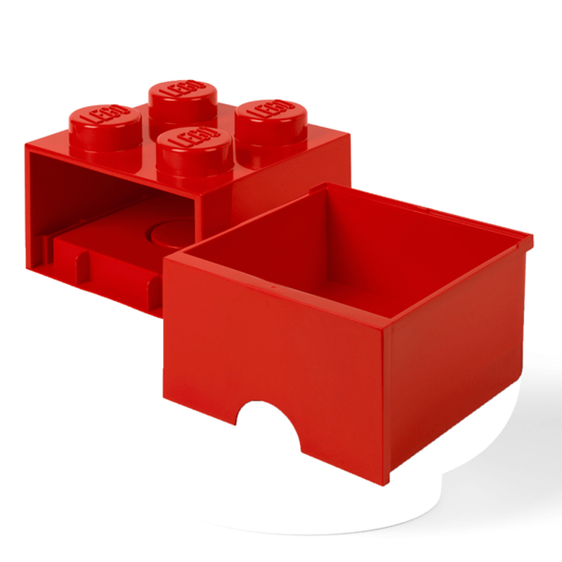 Caja de alamacenaje LEGO 4 roja