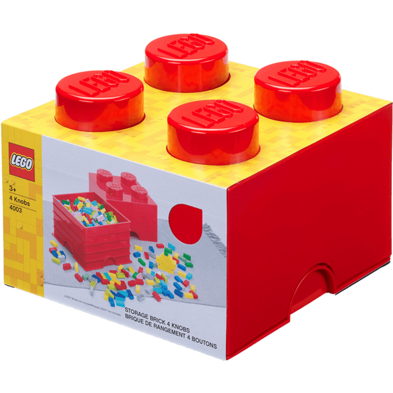 Caja de almacenaje lego - 1 rojo