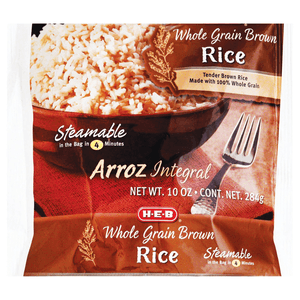 HEB Arroz Integral Whole Grain Brown Rice 284 g