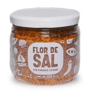 Flor de Sal con Pimienta Cayenne 222 g