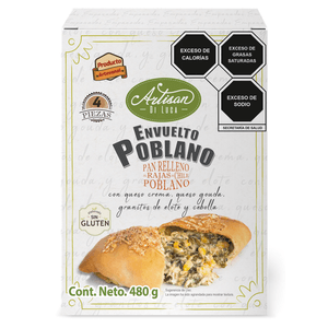 Pan Relleno Envuelto Poblano 480 Gr