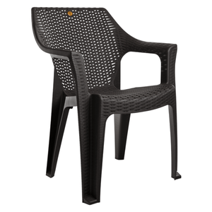 Silla Cleo Rattan Polipropileno Marrón 1 pz