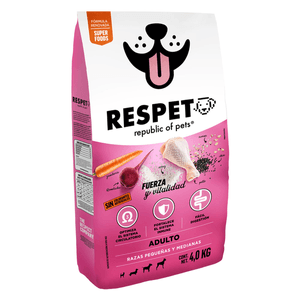 Alimento Seco para Perros Adulto Fuerza y Vitalidad RESPET Superfoods 4 kg Pedigree Botana para Perros Dentastix 70.8 g