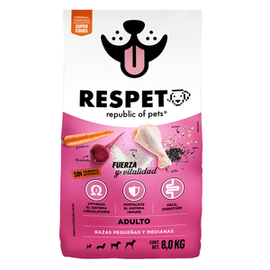 Alimento Seco para Perros Adulto Fuerza y Vitalidad RESPET Superfoods 8 kg Pedigree Botana Perro Adulto Beef 7 Pz 165.2 g