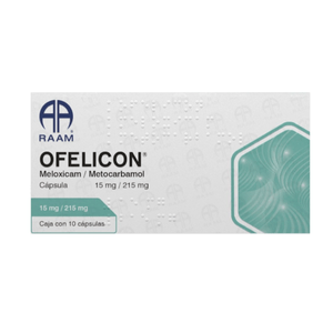 Ofelicon 15/215 Mg 10 Capsulas Meloxicam, Metocar 10 Pz