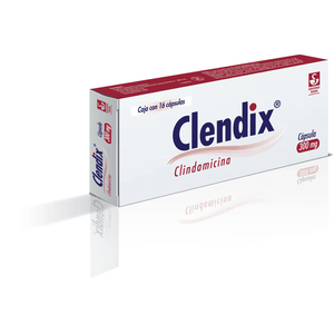 Clendix 300mg 16 Caps Clendamicina 1 Pz