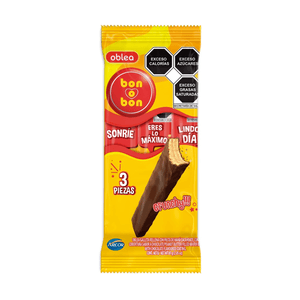 Oblea Rellena Sabor Maní Cubierta de Chocolat 32 Pz