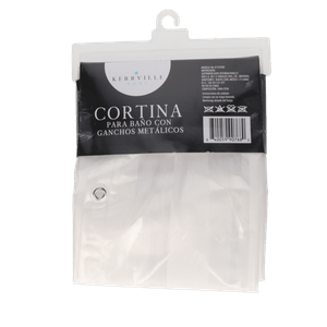 Cortina Para Baño Blanca 1 Pz