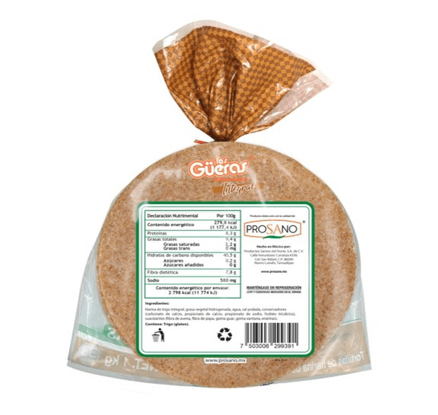 Tortillas de Harina Integral 1 Kg HEB México