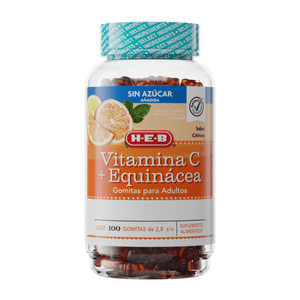 HEB Vitamina C + Equinacea Gomitas Adultos Citricos con 100 pz