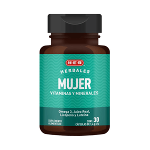 HEB Vitaminas Y Minerales Mujer con 30 pz