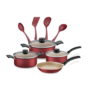 Set de Batería de Cocina Turim 1.2mm Roja con 11 pz