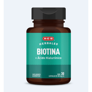 HEB Biotina + Acido Hialuronico con 30 pz