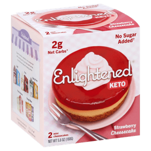 Enlightened Mini Cheesecake Keto Fresa 160 g