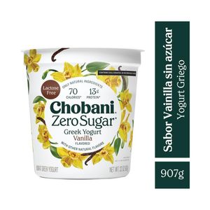 Chobani Yogurt Zero Azúcar Vainilla 907 g Yogurt Almendra 150 g