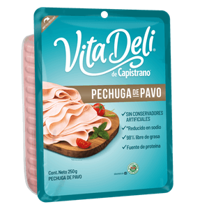 Pechuga de Pavo Vitadeli 250 g Sabori Pechuga de Pavo Honey Cured 250 g