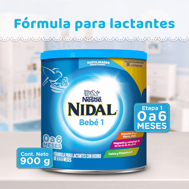 Fórmula Infantil Nidal 1, 1.1 kg.