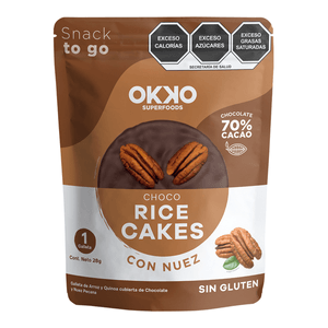 Super Foods Factory Choco Rice Cakes Nuez 28 Gr