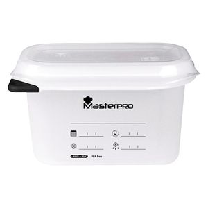 Contenedor Hermético Masterpro Foodies Transparente 1 L