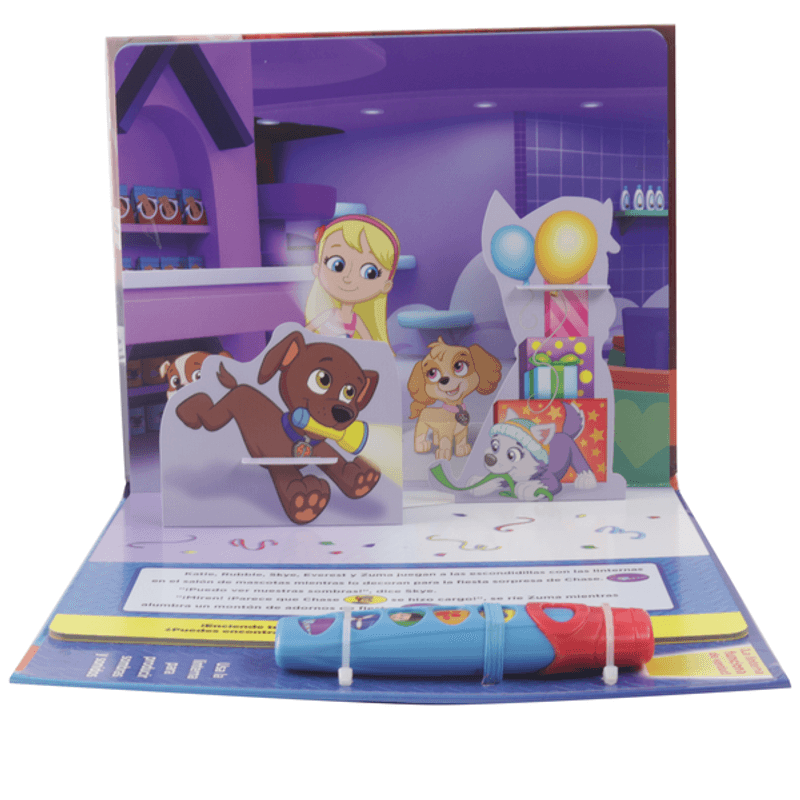 Libro Infantil Nickelodeon Paw Patrol El Apagón con Linterna