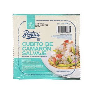 Pontus Cubitos de Camaron Salvaje 250 g