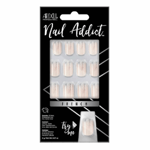 Una Postiza Ardell Nail Addict French Glitter 1 Pz