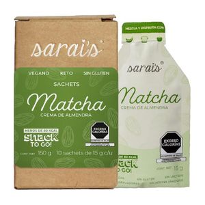 Sarais Crema de Almendras Matcha 150 g