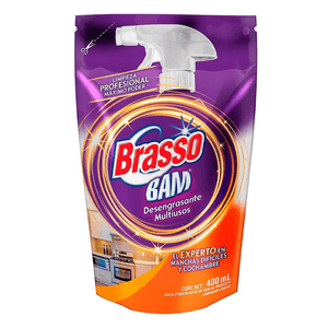 Limpiador Desengrasante para Cocina Brasso Max Plus Repuesto de 400 ml