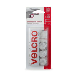 Velcro Sujetadores Blanco con Adhesivo de Uso Gene 1 Pz