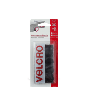 Velcro Sujetadores Negro con Adhesivo de Uso Gene 1 Pz