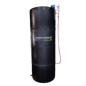 Cisterna Vertical Chica Aquaexpress Practi-400 Premium Negro 400 L