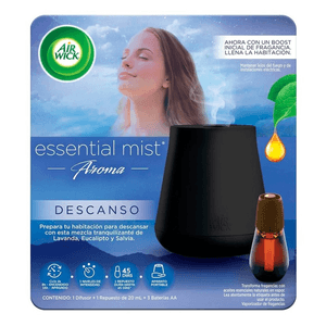 Air Wick Vaporizador de Fragancias Essential Mist Descanso 20 ml 1 pz