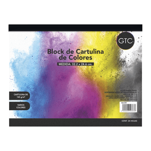 Block Cartulina Cols 24h 32.2x24.6 Gtc 1 Pz