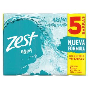 Jabón Multipack Aqua Vitamina E & Glicerina 5 Pz