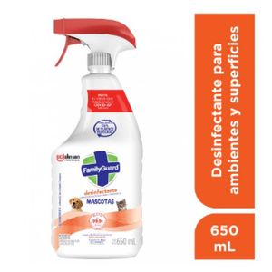 Family Guard Mascotas Desinfectante Limpiador Líquido Multiusos Frescura Marina 650 ml Ruz Correa para Perro Chico Minnie