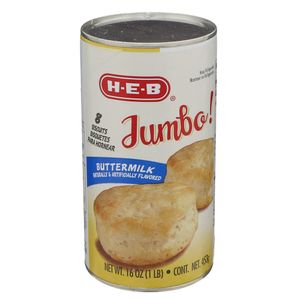 HEB Bisquetes Para Hornear Jumbo Buttermilk 453 g