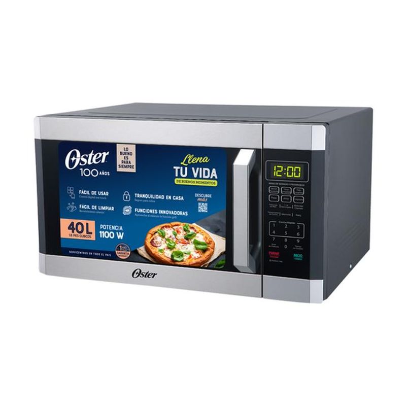 Oster Horno Microondas POGYME1502G 1.5 Pies Cúbicos Plateado 1 pz - H-E-B  México