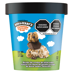 Helado Choco Chip Cookie Dough 473 Ml