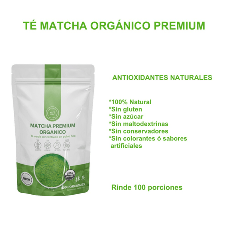 Té Matcha Orgánico Gourmet, Shizuoka, Japón. 50 g. - Inffusions Europe S.L.