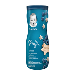 Gerber Snacks Puffs Etapa 3 Moras Bote 42 g