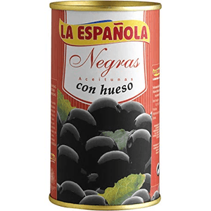 la Española Aceituna Negras con Hueso 350g 350 Gr