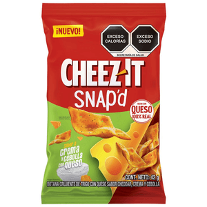 Papas Kellogg's Cheez-it Snapd Sabor Cheddar Crema y Cebolla 42 g