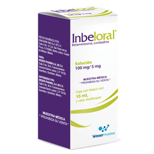 Inbeloral 100/5mg 60ml Betamentaznona Loratadina 1 Pz