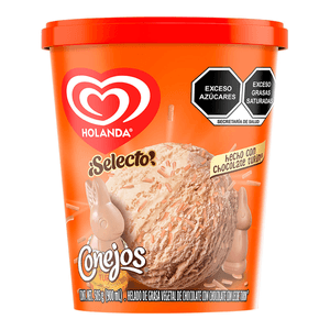 Holanda Helado Sabor Chocolate Conejo 900 ml