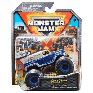 Monster Jam Camión de Juguete para Niño Grave Digger Blue Retro 1:64 1 pz