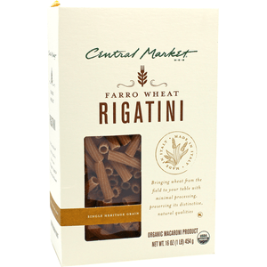 Central Market Pasta Rigatini Organica 454 g